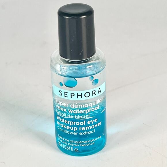 Sephora Other - Sephora Waterproof Eye Makeup Remover Cornflower Extract Travel .84 oz 25ml New